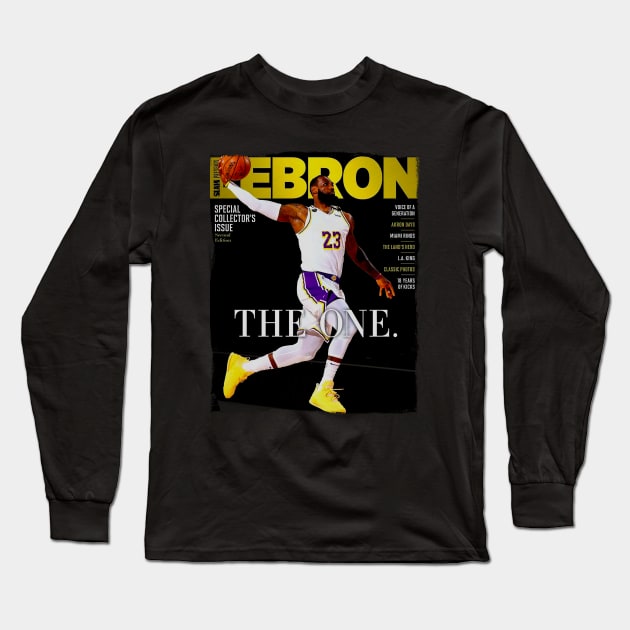 Lebron - SLAM Long Sleeve T-Shirt by Buff Geeks Art